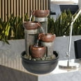 thumbnail image 4 of Tabletop Water Fountains Indoor Waterfall and Calming Water Sound Relaxation Desktop Fountain，The for Office, Room Decoration, Portable Feng Shui Fountain Indoor and Outdoor, 4 of 7