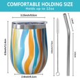 thumbnail image 5 of 12oz Stemless Wine Tumblers Colorful and Grey Abstract Art Artwork Vacuum Insulated Stainless Steel Travel Tumbler Cups Mug with Lid and Straw for Champaign,Cocktail,Beer with Cleaning Brush, 5 of 5