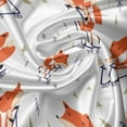 thumbnail image 5 of Ambesonne Fox Window Valance, Animal with Scooter Tiny Trees, 54" X 18", Burnt Orange Indigo, 5 of 5