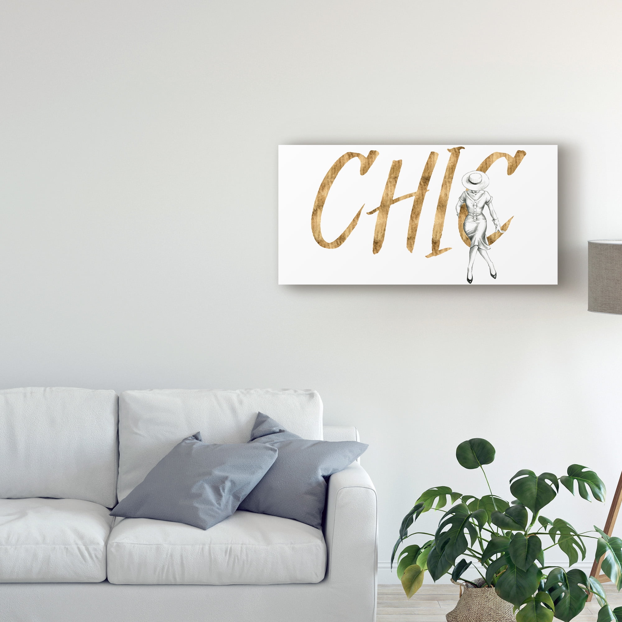 Trademark Fine Art 'Gilded Fashion Figures I' Canvas Art by Grace Popp
