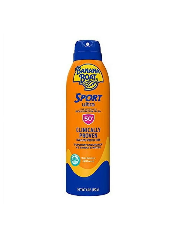 Banana Boat Sport Ultra Sunscreen, Broad Spectrum Sun Screen Spray, SPF 50, 6oz.