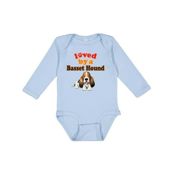 Inktastic Basset Hound Dog Lover Boys or Girls Long Sleeve Baby Bodysuit