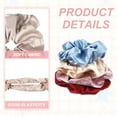 thumbnail image 4 of Uxcell 2 Pcs Scrunchies de satén, lazos suaves para el cabello, regalos para fiestas de boda, rosa champán, 4 of 7
