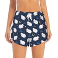 thumbnail image 4 of Lsque Cute Sheep 1 Printed Women's Running Shorts with Liner Pockets,Elastic Quick Dry Workout Athletic Gym Yoga Shorts,Womens High Waist Shorts-Small, 4 of 9