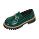 thumbnail image 2 of Xucatan Women's Chunky Loafers, Leather Slip-On Dress Shoes with Metal Chain, Comfortable Business Casual Shoes for Office Work & Dressy Occasions Gift, 2 of 7