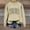 Khaki, variant on Sweatshirts for Women Boo Letter Printed Crew Neck Long Sleeve Shirt Halloween Spooky Season Pullover Top