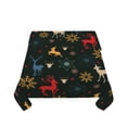 thumbnail image 4 of YFYANG Square Polyester Table Cloth, 60" x 60" Reusable Table Cover Kitchen Dining Room Vintage Christmas Texture Decorative Tablecloths for Tables of 2-4 People, 4 of 8
