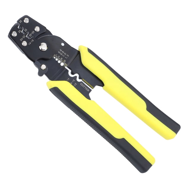 Wire Stripper Electrical, DIY Handcraft Self Adjusting Wire Stripper Yellow Save Effort Multifunction For Cutting