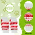 thumbnail image 3 of TELOLY 4Pcs Dog Socks,Snowflake Pattern Joint Protection Dog Paw Protector,Scratch Protection Dog Socks,Red, 3 of 7
