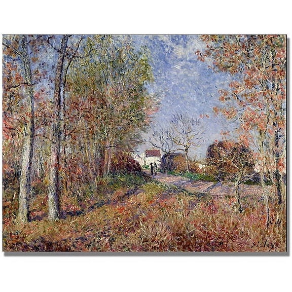 Trademark Fine Art "A Corner of the Woods at Sablons" Canvas Art by Alfred Sisley