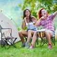 thumbnail image 6 of BZSMCE Camping Chairs Modern Blooming Whiskers Pattern Folding chair, 6 of 8