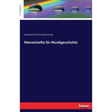 Monatshefte für Musikgeschichte (Paperback)