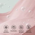 thumbnail image 3 of Manta Bedsure, 100% algodón, tejido gofrado, color rosa, 3 of 9