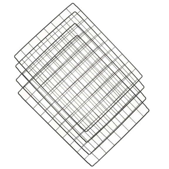 BESTYASH 4Pcs Sturdy Black Metal Fence Panels for Dog Cage Mesh DIY Detachable Barrier