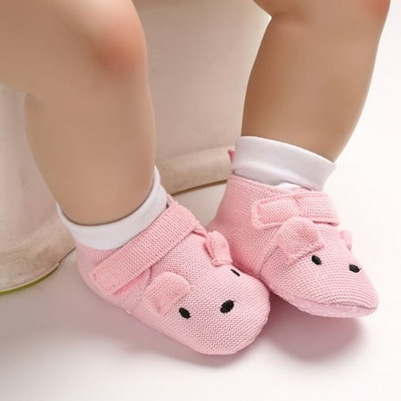 

Animal Newborn Baby Warm Cartoon Soft Sole Floor Socks Baby Toddler Shoes Non-slip 6-9 MONTHS (12CM) MODEL 2 PINK