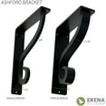 thumbnail image 5 of Ekena Millwork 2"W x 10"D x 12"H Ashford Triple, Wrought Iron Bracket, (Triple center brace) (2-Pack), 5 of 5