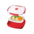 thumbnail image 5 of Sistema 1106ZS Large Microwave Collection Plate w/ Removable Steaming Rack, Red, 5 of 6