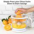 thumbnail image 5 of moRollio Citrus Juicer, Orange Juicer | Electric Citrus Juicer, Adjustable Pulp Control, 32oz, 5 of 7