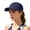 Navy, variant on Women's Perforated Mesh Baseball Cap, Hard Brim UV Protection Sun Hat, Lightweight Minimalist Unisex Breathable Hat For Outdoor Hiking Running Daily Wear Grey One Size