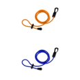 thumbnail image 1 of 2 Piezas De Seguridad Elástica Kayak Canoa Paddle Leash Caña De Cord - Varies Colors Naranja + Azul Real, 1 of 9
