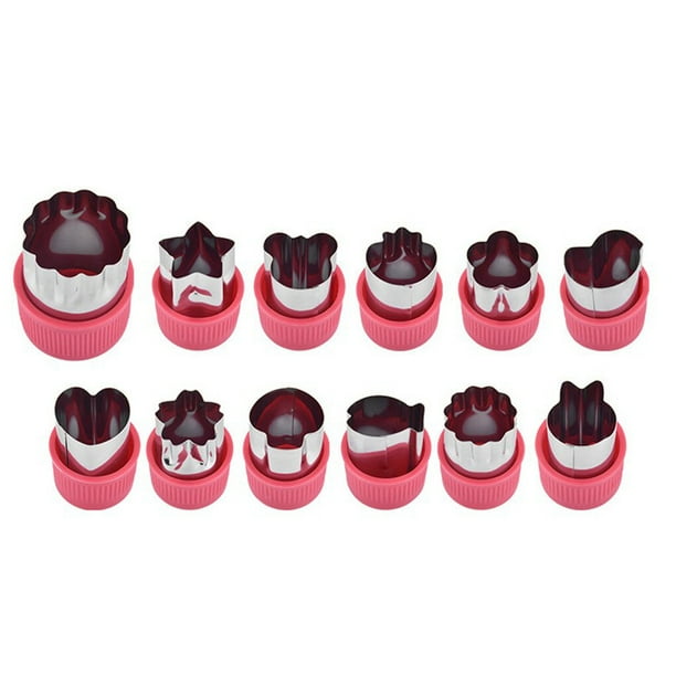 Molde para hornear resistente al desgaste Matsuzay 12 Uds. Molde extraíble portátil Rosa roja