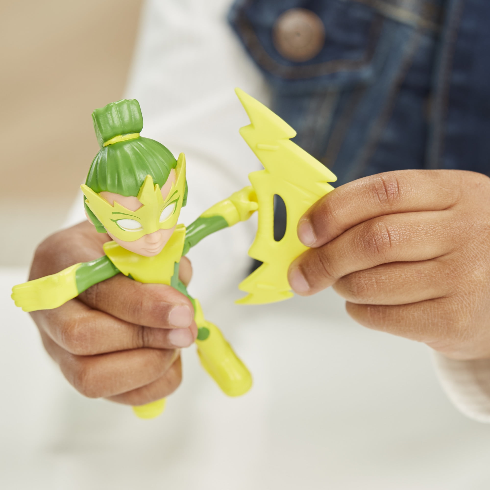 Marvel Spidey and His Amazing Friends Electro Action Figure Toy with Accessory