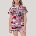 thumbnail image 2 of WEAIXIMIUNG Pajamas For Children Shirt And Pant Matching Set Sleepwear Set With Pockets For Christmas 4-5 Years, 2 of 4