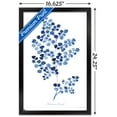 thumbnail image 3 of Jean Plout - Indigo Botanical Adiantum Assimle Wall Poster, 14.725" x 22.375" Framed, 3 of 6