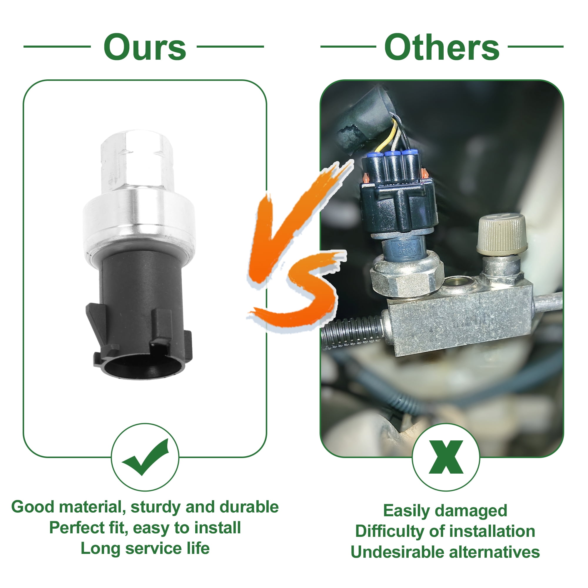 Unique Bargains A/C Pressure Switch Sensor for CHRYSLER 200 2011 and 300 2005-2012