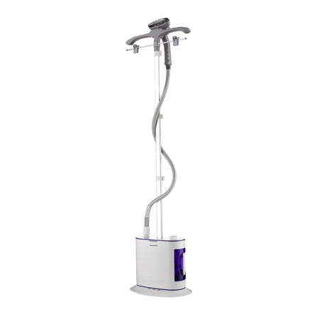 Garment Steamer, High-Powered Standing Full Size Fabric Steamer with Fabric Brush and Garment Hanger