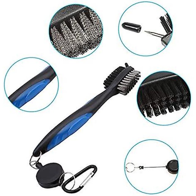 Herramienta limpiadora de palos de Golf de 2 uds, Kit de limpieza de palos de Golf portátil para todos los hierros de Golf para hombre ZefeiWu 8390606885937