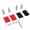 thumbnail image 1 of Durable Amp Connectors, 4 Pcs Brass Amp Input Reducer with Accessories Car Stereo Amplifier Wire Terminal Connectors for Vehicle Stereo System, 1 of 7
