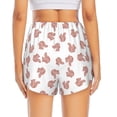 thumbnail image 2 of Lsque Red Fox Printed Women's Running Shorts with Liner Pockets,Elastic Quick Dry Workout Athletic Gym Yoga Shorts,Womens High Waist Shorts-Medium, 2 of 9