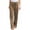 Khaki, variant on Cotton Linen Pants Women Lightweight Elastic Waist Belted Wide Straight Leg Loose Fit Lounge Pants Beach Trousers