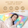 thumbnail image 4 of PAYOHTO Cute Cartoon Girly Pastel Colors Long Body Pillowcase 20x60 inch Premium Plush Fabric with Hidden Zipper, 4 of 8