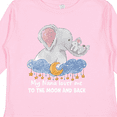 thumbnail image 4 of Inktastic My Nana Loves me to the Moon and Back Elephant Family Boys or Girls Long Sleeve Toddler T-Shirt, 4 of 5