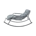 thumbnail image 3 of Holaki Rocking Chair with Extra-Wide Technical leather  Upholstered Gliding Chair Boucle Reclining Chair, Modern Accent Chair for Living Room Nursery Bedroom, 3 of 10