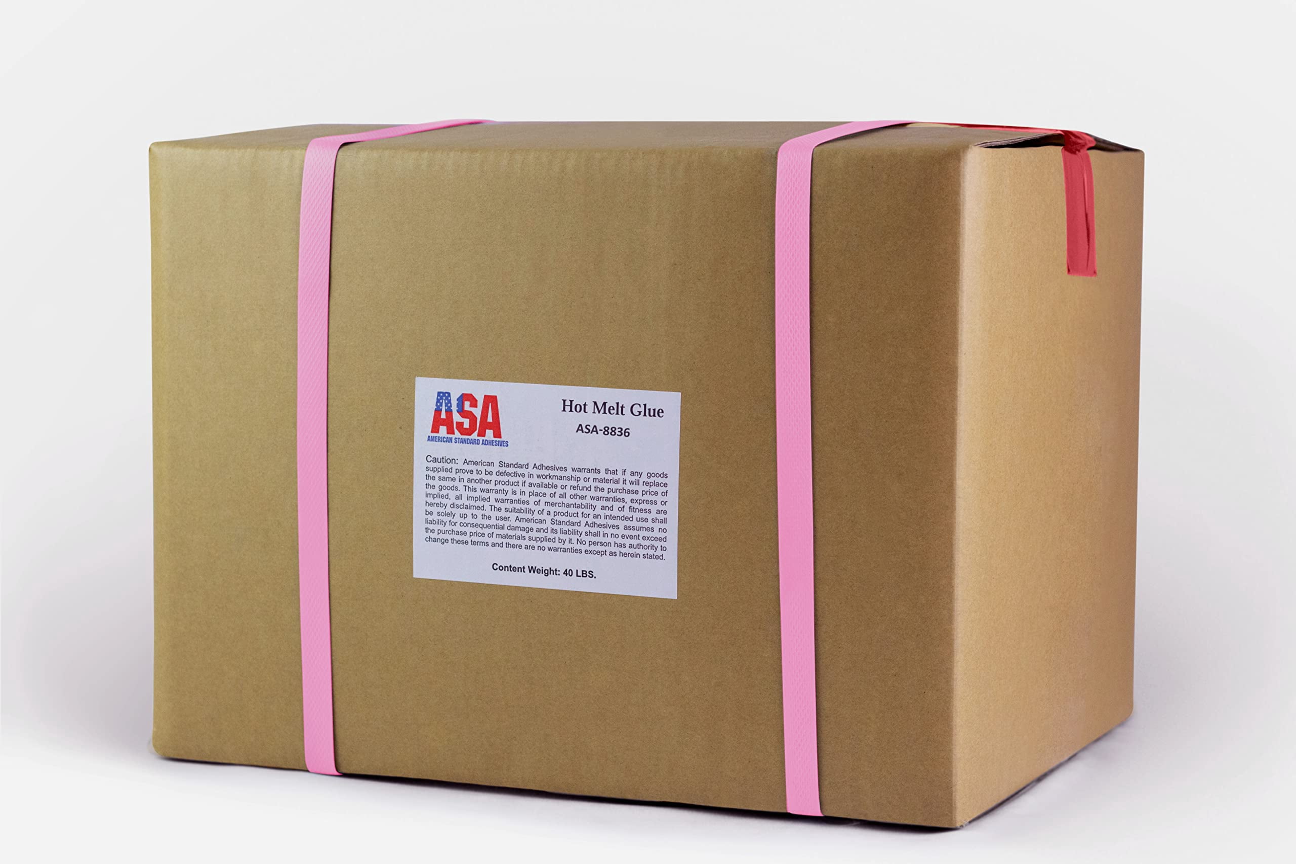 ASA All-Purpose Hot Melt Adhesive – Bonds Foam, Wood, Glass, Metal, Acrylic, & More, 40lbs