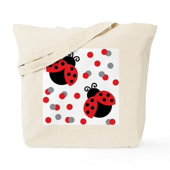 CafePress - LADYBUG DUO Tote Bag - Unisex Canvas Tote Bag, Beige, 1-Piece