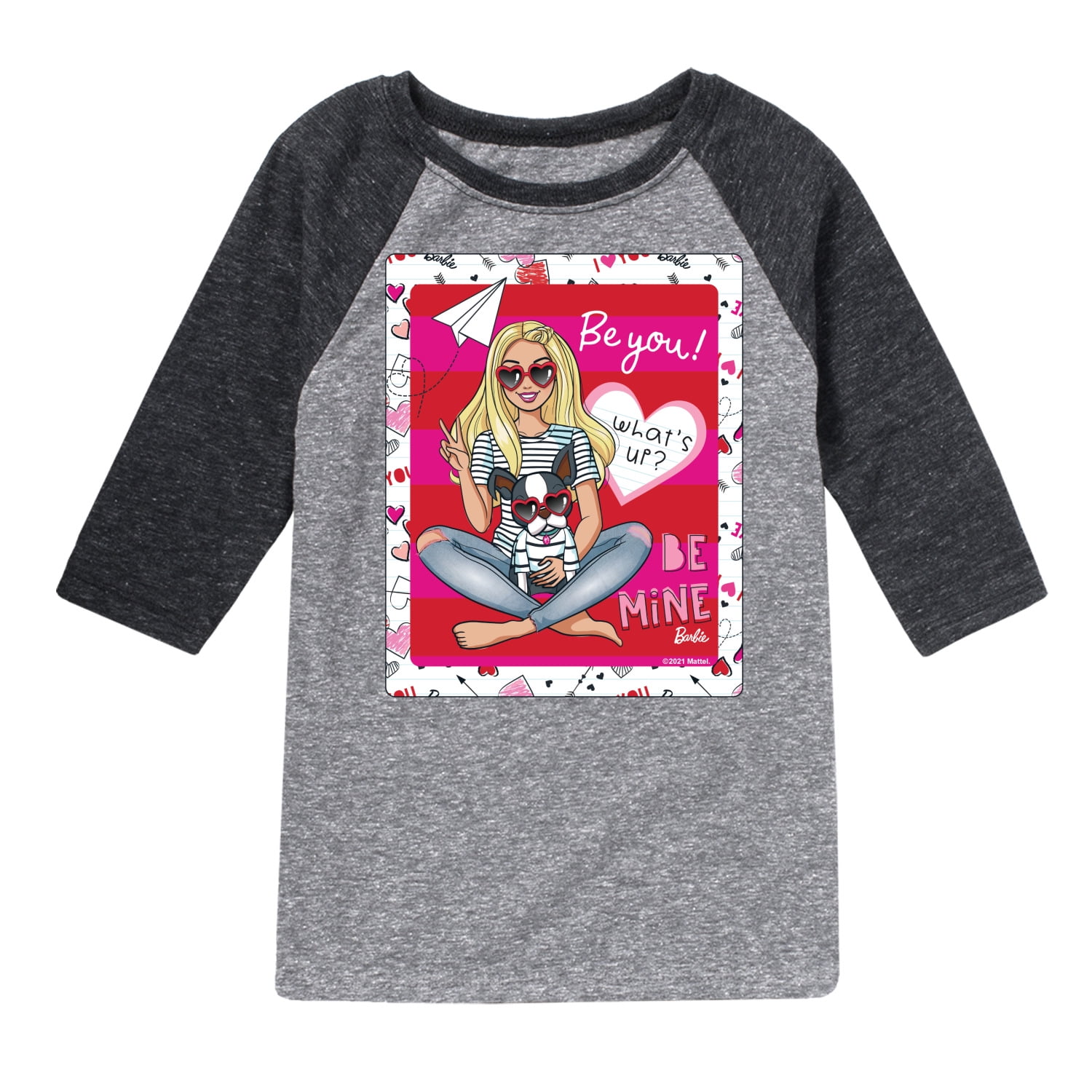 6 Month To 6 Year Babies Barbie Be You Print High Quality T-shirt Set