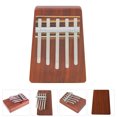 thumbnail image 4 of 1 Pce Piano à Pouce 5 Tons Piano à Doigt Instrument de Musique Utile Kalimba (Brun Rougeâtre), 4 of 7