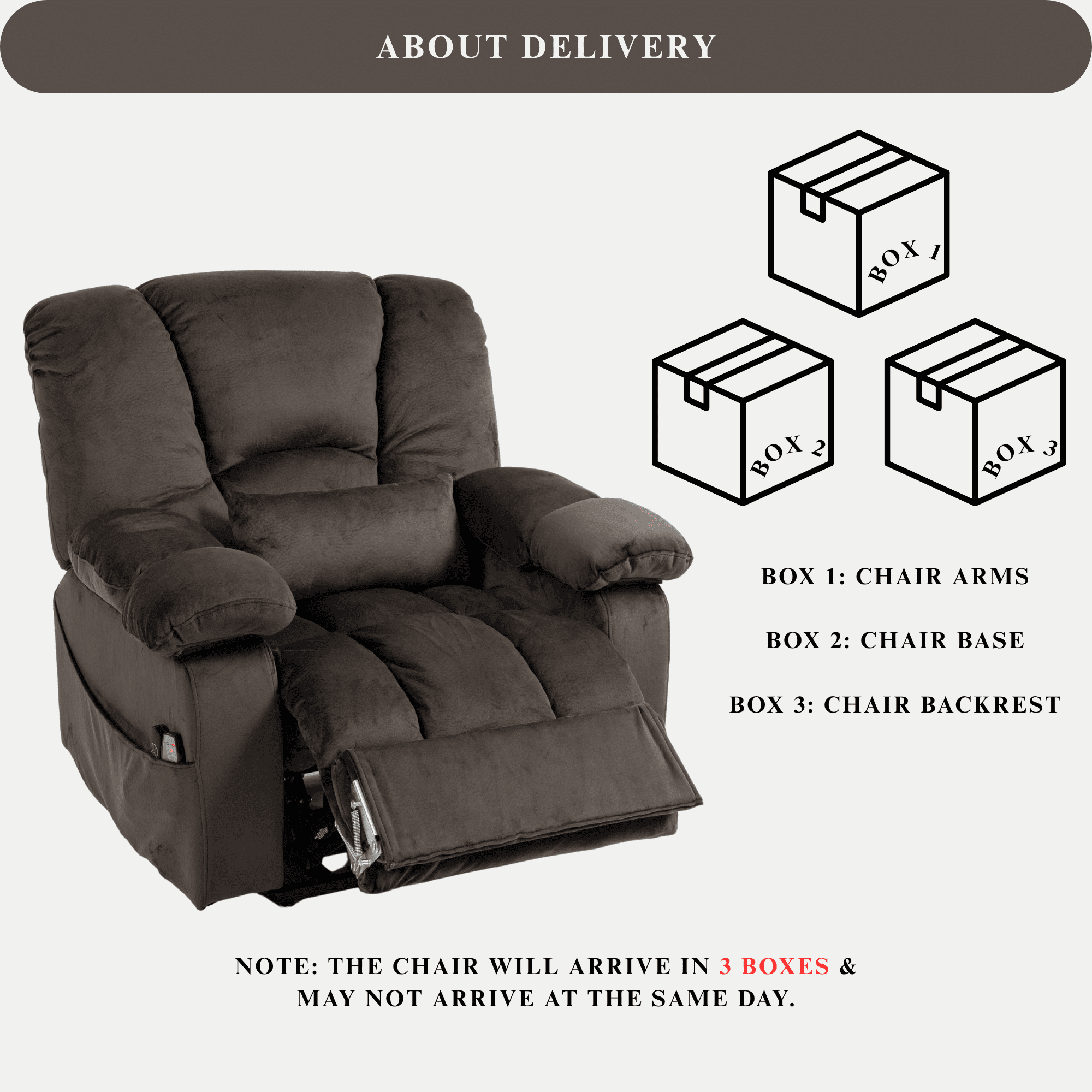 Big Man 500 lbs Power Lift Recliner for Big & Tall Elderly Adults 28 Inch Wide Seat, Lay Flat Lift Recliner Chair with Extended Footrest, Heat Massage, USB Type-C, Flip Arm Storage & Cup Holders