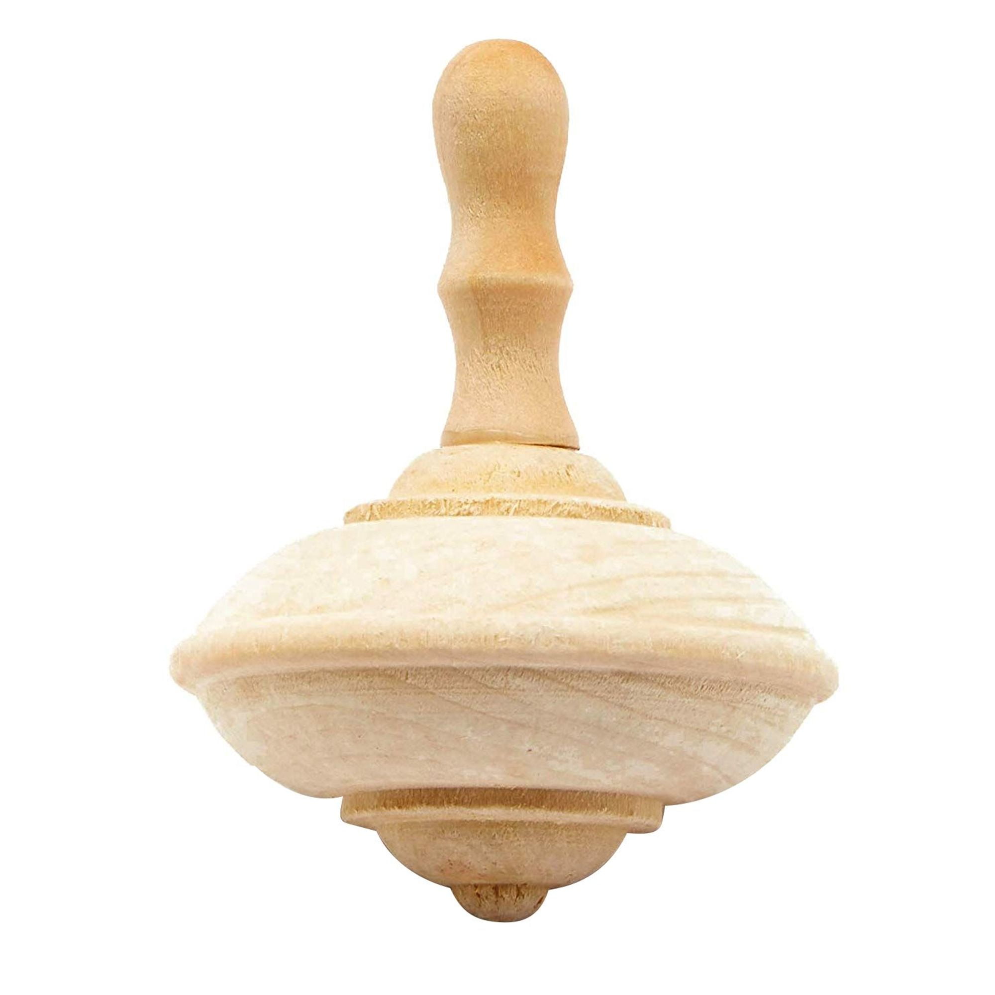 wooden spinning tops