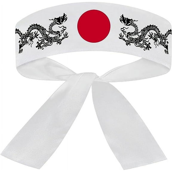 White Headband - Dragon