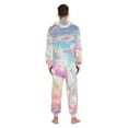 thumbnail image 6 of Unicorn in Clouds Adult Onesie Pajamas Slim Fit Christmas One Piece Suit Pjs for Women and Men Hooded Zipper, 6 of 7