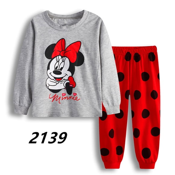 Spring Autumn Children's Clothing Sets Sleepwear Clothes Kids Mickey Collection Pajamas Set Girls Pijamas Minnie Pyjamas