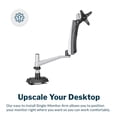 thumbnail image 2 of Brazo para monitor Vari Single, soporte VESA único, 27", ajustable, 9 kg, 2 of 6
