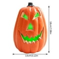 thumbnail image 2 of LHWEN Halloween Scary Pumpkins Hollowed Out LED Lighting Indoor Outdoor Decoration Props Party Decorations Plastic Material Classical Pumpkin Patterns Cute Look Available in Two Perfect, 2 of 3
