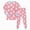 R270-Pink, variant on NOLDARES Boys Girls Halloween Pajamas Cute Pumpkin Print Pjs Cotton Kids Skeleton Sleepwear Clothes Sets Ghost Skull Holiday Sleepwear(Navy,5-6 Y)