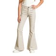 thumbnail image 5 of Curuila Child Girls Flared Pants With Pocket High Waist Plaid Print Pants For Girls Loose Fit Fashion Jogger Trousers Size 5-6 Years, 5 of 6